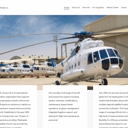 Website for Aviation Company