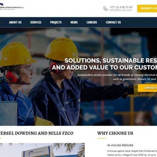 Website for Motor Engineering Company