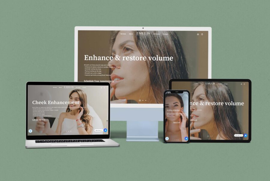 Home 2 Website Design for Med Spa Company