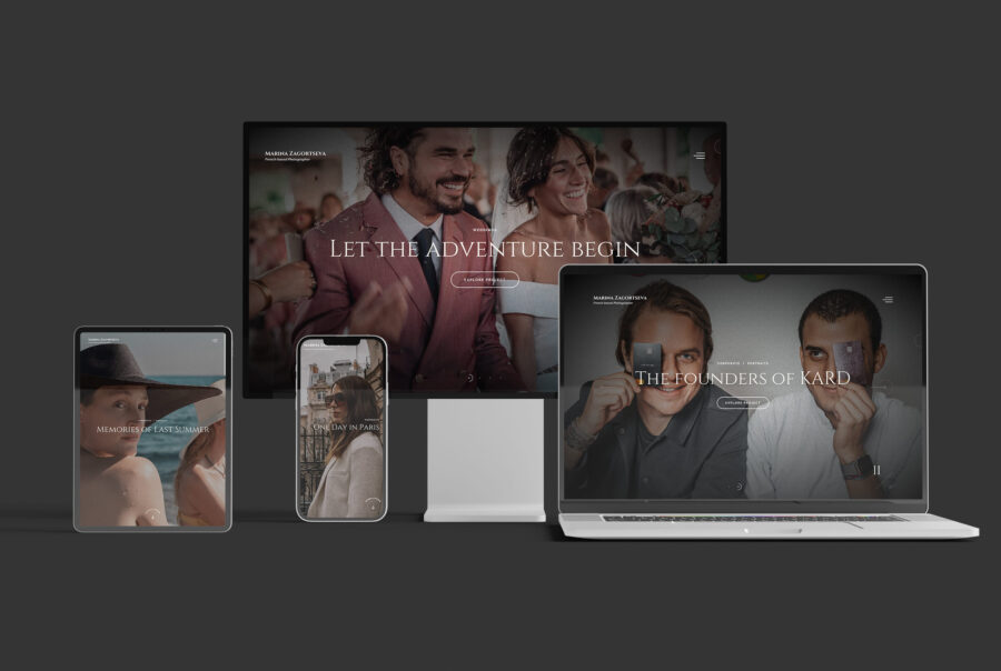 Home 5 Website Design for France Based Photographer